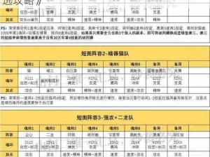 《暗夜格斗最强阵容搭配：T0级英雄角色精选攻略》