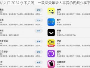 b 站入口 2024 永不关闭，一款深受年轻人喜爱的视频分享平台