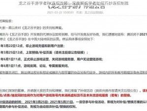 龙之谷手游学者PK连招攻略：深度解析学者如何巧妙连招制胜