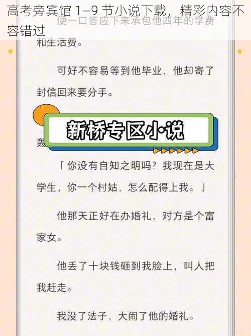 高考旁宾馆 1—9 节小说下载，精彩内容不容错过