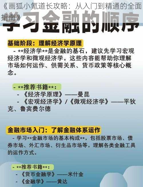 《画狐小氪道长攻略：从入门到精通的全面指南》