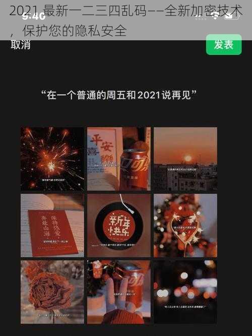 2021 最新一二三四乱码——全新加密技术，保护您的隐私安全