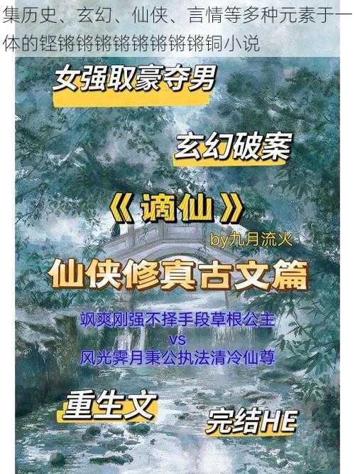 集历史、玄幻、仙侠、言情等多种元素于一体的铿锵锵锵锵锵锵锵锵铜小说