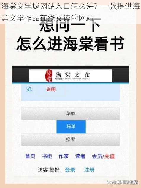 海棠文学城网站入口怎么进？一款提供海棠文学作品在线阅读的网站