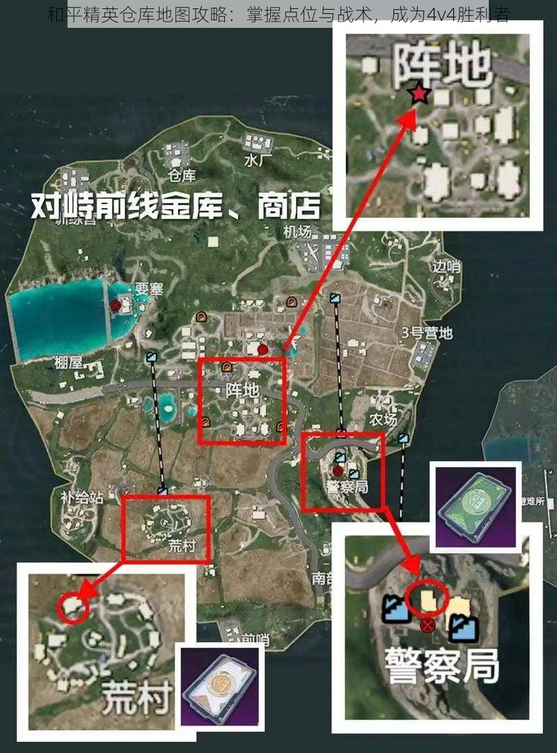 和平精英仓库地图攻略：掌握点位与战术，成为4v4胜利者