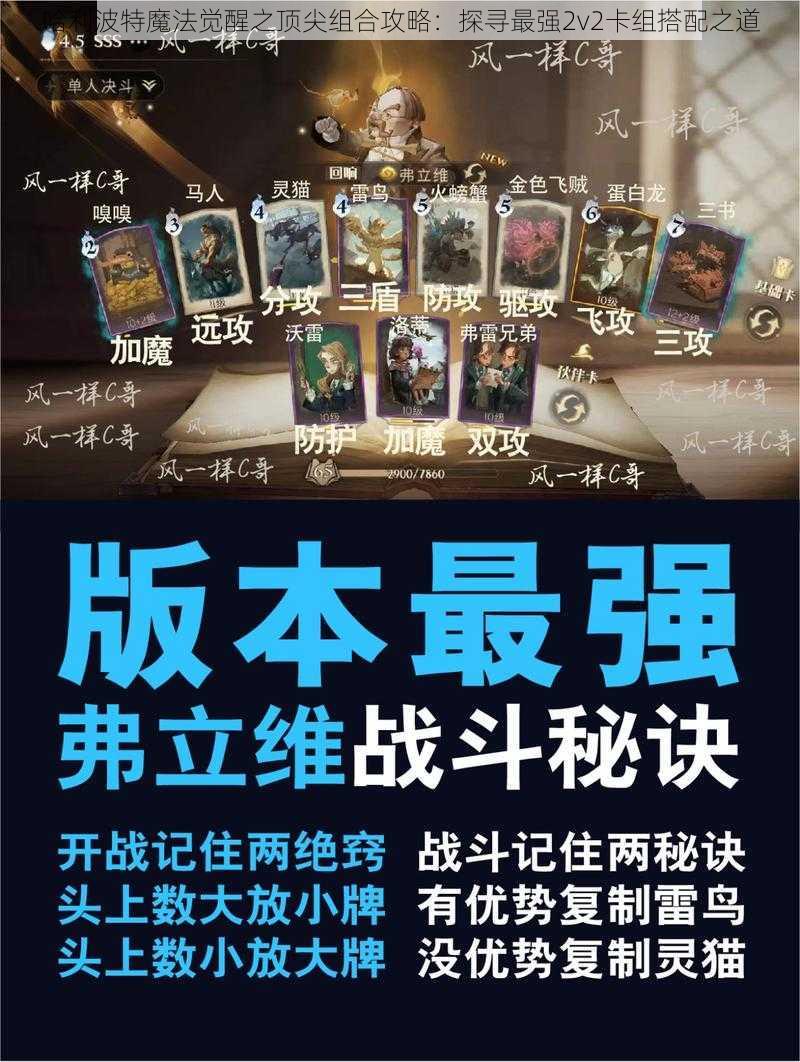 哈利波特魔法觉醒之顶尖组合攻略：探寻最强2v2卡组搭配之道